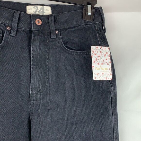 Free People Black Out high rise straight leg jeans - Picture 5 of 14
